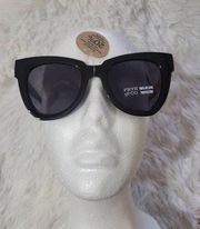 NWT Frye and Co. Black Oversized Sunglasses