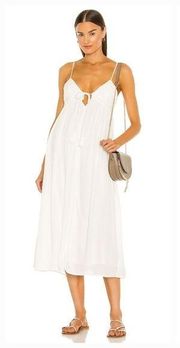 MAJORELLE Kiara Midi Dress in White