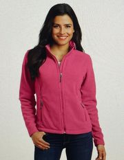 Pink Value Fleece Full zip Embroidered Jacket, size L