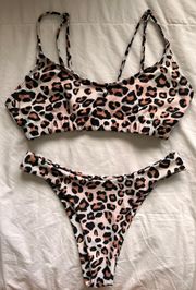 SheIn Cheetah Print Bikini Set