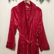 Sonoma Plush Red Robe Faux Fur Medium