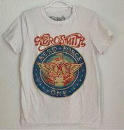 Aerosmith Air Force One logo band t-shirt women’s size S