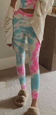 Spiritual Gangster x Grateful Dead NWOT Tie Dye Ribbed Leggings Sugar, M…