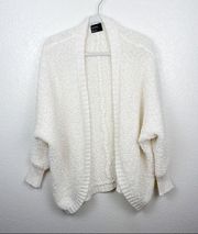 Nordstrom Free Press Fuzzy Batwing Sweater White Size XS
