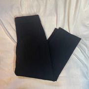 SPANX Small Black Seam Stretchy Pants Ankle Straight Leg