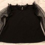 Blouse- Marc New York Long Sheer Sleeve Size: Large  Good Condition