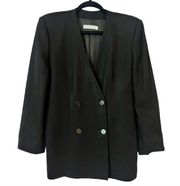 Vintage Emporio Armani Double Breasted Black Blazer