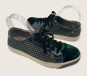 Emerson Green Velvet Lace Up Sneaker 78-18100 8