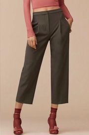 NEW Aritzia Wilfred Le Fou Ines straight Leg Crop Trouser pants