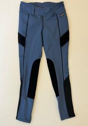 Kerrits Blue and Black Riding Tights Size Small with Side Pocket