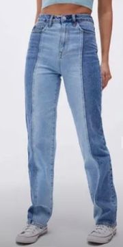 Eco Two-Tone '90s Boyfriend Jeans