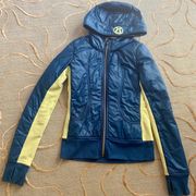 Lululemon  | Blue Jacket / Lime Detachable Fleece 2