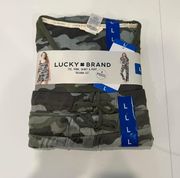 Lucky Brand  Green Camo Pajama Set