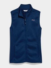 Vineyard Vines New England Patriots Women’s Sweater Fleece Vest Size M. Preloved