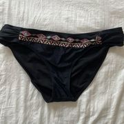 Black Western Swim Bottom 