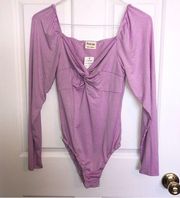 Peach Love California NWT Bodysuit Women’s Size Medium Lavender