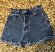   Hi Waist Denim Shorts