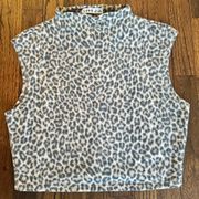 NWOT Women’s Love J Fuzzy Crop Top