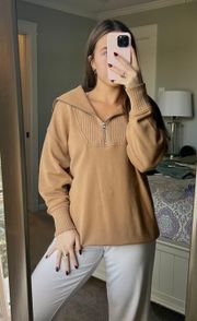 Oversized Quarter Zip