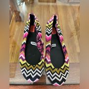 missoni by target shoes multi color chevron ballet shoe