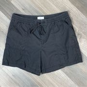 Lou & Grey Cotton Utility Shorts Black Small