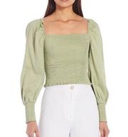 NWT Gianni Bini Sage Green Long Sleeve Crop Top