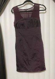 Lucy Paris sheer top purple dress