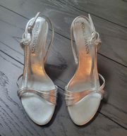 Michael Shannon heels shoes womens 5 1/2 5.5 metallic color