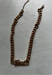 Gold Chain Brat Necklace