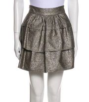 Diane Von Furstenberg Ruffle Embellishment Mini Skirt