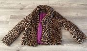 Wild Fable Animal Print Fur Jacket S