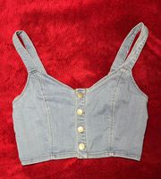 Denim Crop Top