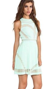 $350 Three Floor Mini Mint Dress Sleeveless Size 6 / S