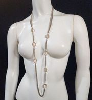 Ann Taylor Loft Silver & Gold Multi-Strand Necklace