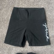 Victoria's Secret PINK Black Cotton Biker Shorts