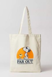 Peanuts Snoopy Far Out Tote Bag NWT