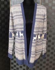 G.H. Bass Co Blue And Tan Cardigan