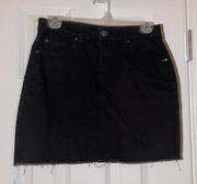 Jean Black Skirt 