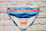 Peyton & Parker Women's Medium Full Coverage Multi-Color Bikini Swimsuit Bottom