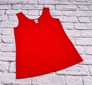 Chico's Tank Top Women's Size 0/Small Coral Stretch Round Neck Casual