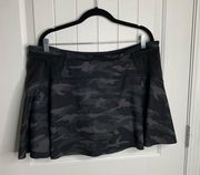 Athleta camo match point printed skort 13.5 inch size XL camouflage skirt shorts