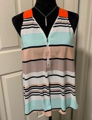 THML Colorful Striped Sleeveless/Tank Top