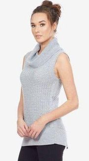 Cowl Neck Sleeveless Sweater Top Turtleneck Blouse XS Wool Blend Women’s