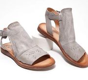 Miz Mooz Fifi Ankle Strap Leather Gray Sandals A470134