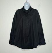 Everlane Oversized Poplin Button Down Top SIZE M