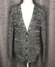 WET SEAL SMALL BLACK GRAY CARDIGAN