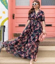 Gal Meets Glam Ashlynn Floral Maxi Dress