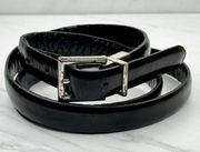 Lauren by Ralph Lauren Skinny Black Reversible Belt Size XL Womens