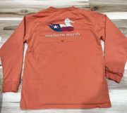 Southern Marsh Authentic Heritage Texas Long Sleeve Burnt Orange Shirt Women’s M
