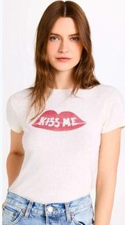 NWT -  90’s Baby Tee Kiss Me in Vintage White - Rare!!!